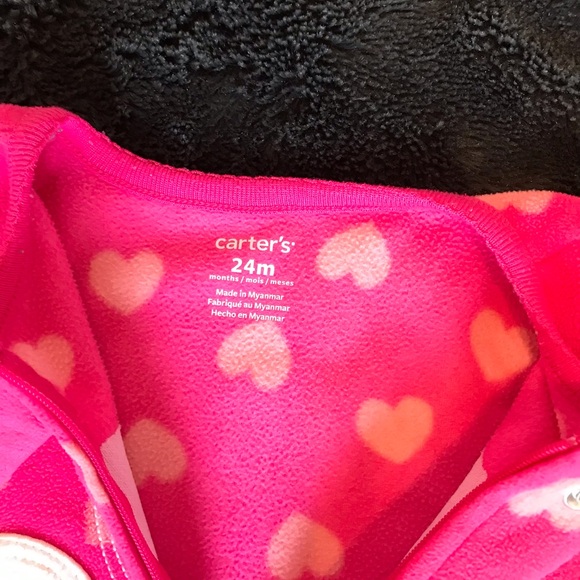 Set of 2 Carter's Pink Footed Sleepers - Picture 5 of 9